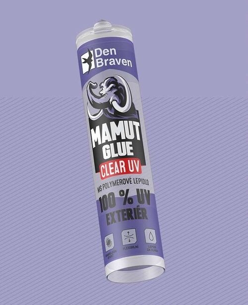 Den Braven MAMUT GLUE Clear UV exteriér 290 ml