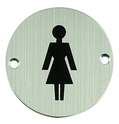 Označenie WC dámy okrúhly piktogram