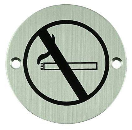 Označenie zákaz fajčiť okrúhly piktogram